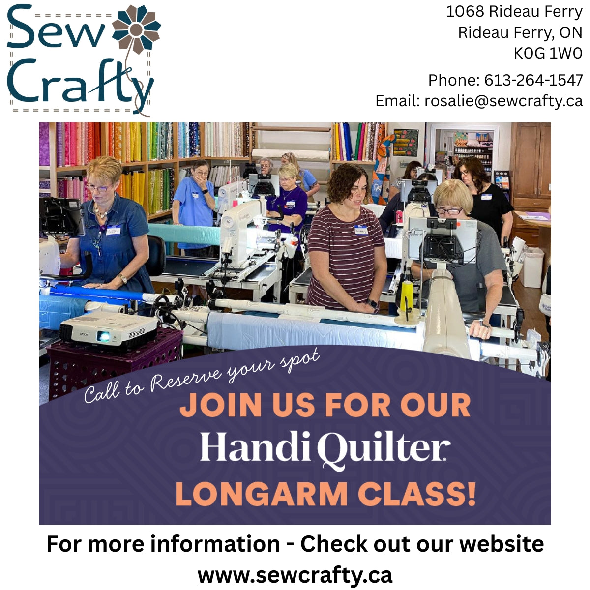 Handi-Quilter Workshop